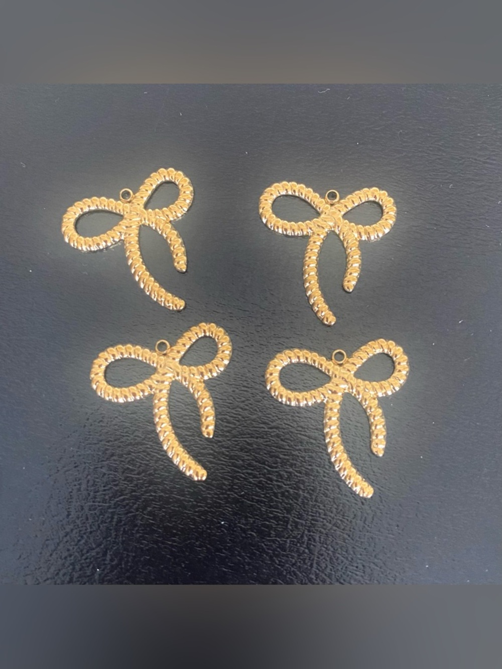 Bow Charms - Qty 4